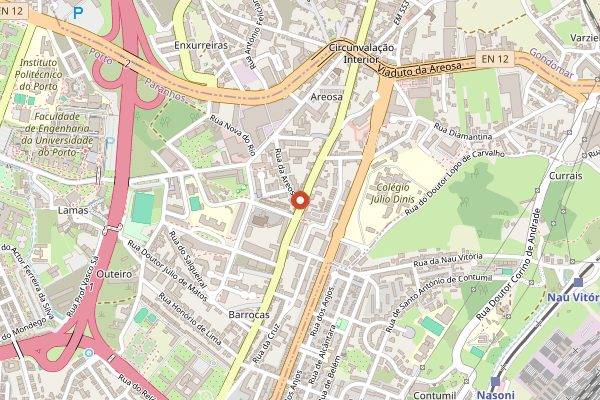 Map showing Yuko Tavern in Porto