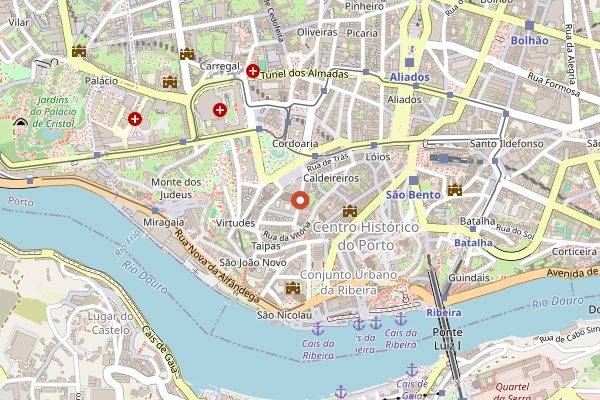 Map showing Senzu Coffee Roasters in Porto