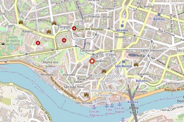 Map showing Taste Porto Cooking Classes in Porto