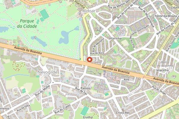 Map showing Primavera Sound Porto food market in Porto