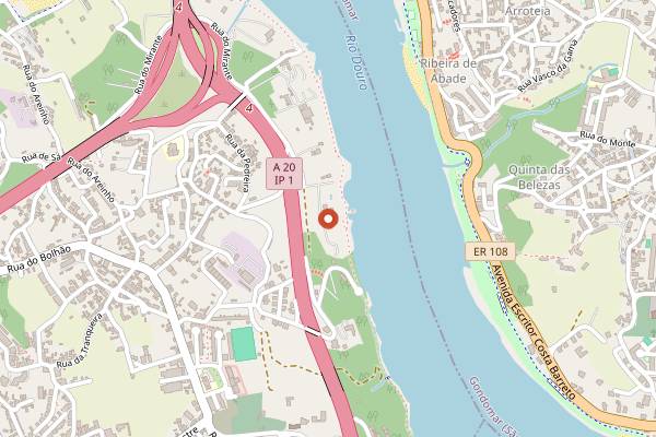 Map showing Vinha Restaurante in Porto