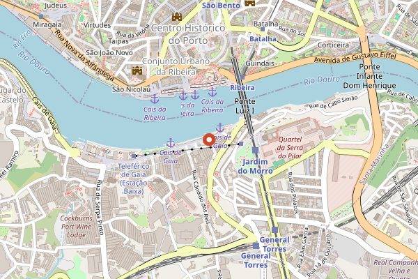 Map showing Eating Europe in Porto