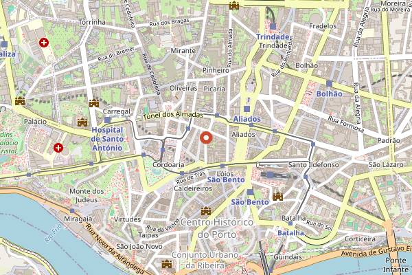 Map showing A Despensa in Porto