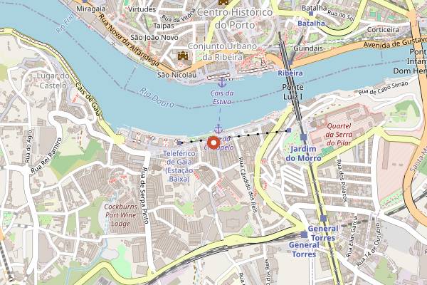 Map showing Bacalhoeiro in Porto