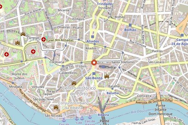 Map showing Time Out Market Porto in Porto