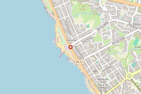Map showing Industria Club in Porto