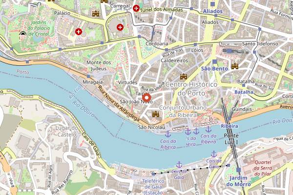 Map showing Pinguim Cafe in Porto