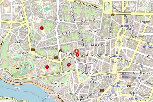 Map showing Ze Bota in Porto