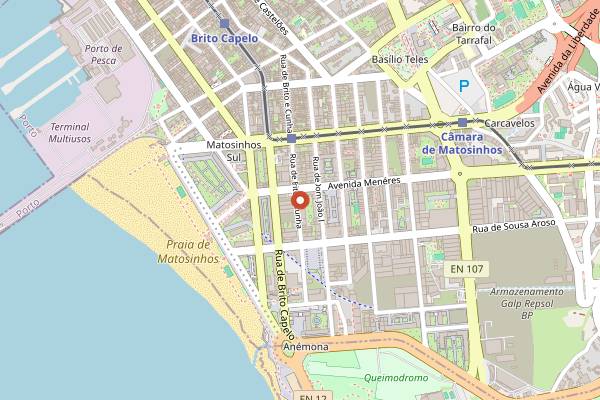 Map showing Bulls in Porto
