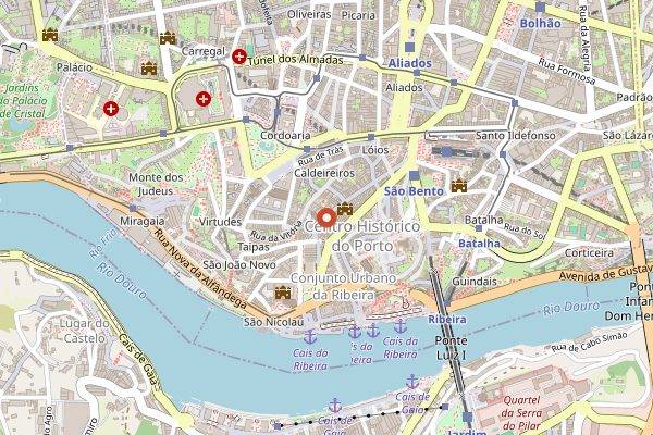 Map showing Cantina 32 in Porto
