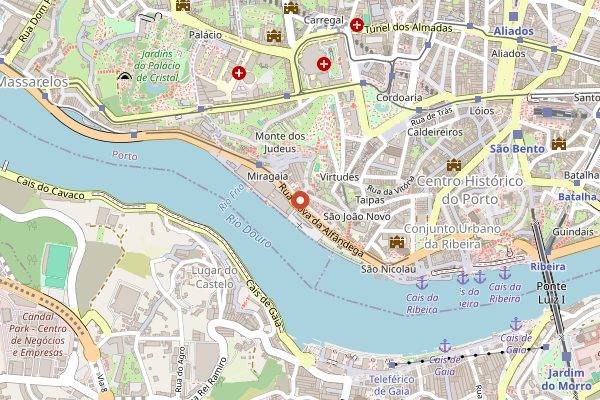 Map showing OMA in Porto