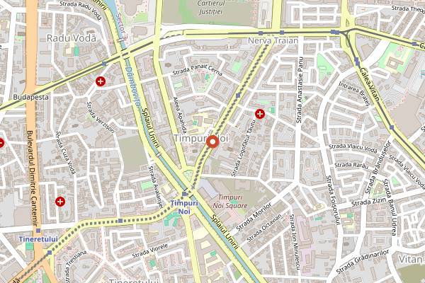 Map showing Grain Trip Bakery in Bucharest