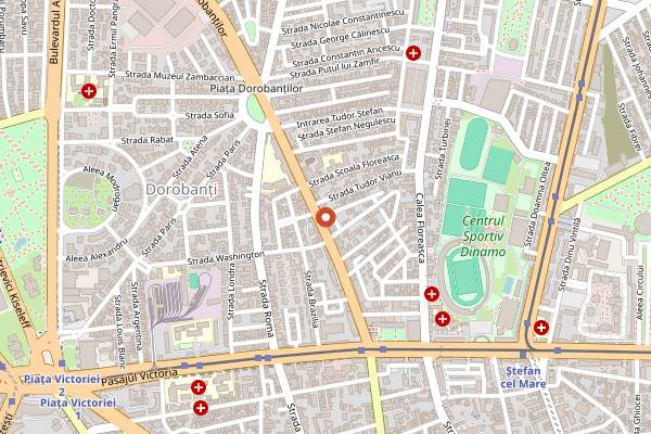Map showing Rue du Pain in Bucharest