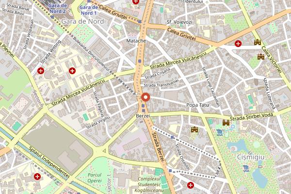 Map showing Dreamer's Pub in Bucharest