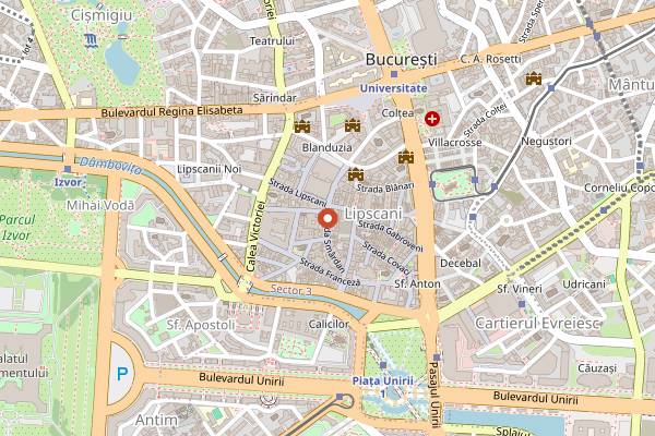 Map showing Freddo Bar & Lounge in Bucharest