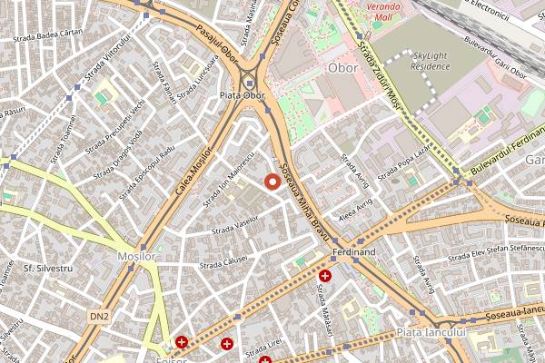 Map showing Hashtag Pub in Bucharest