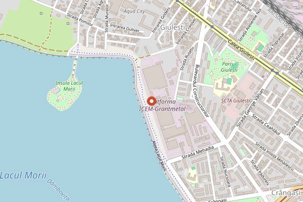 Map showing Anagram Brewery in Bucharest