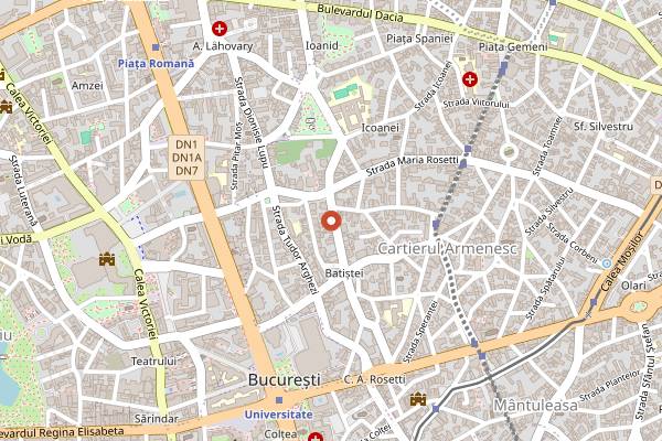 Map showing Hop Hooligans in Bucharest