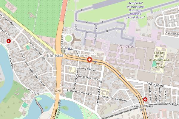 Map showing Biutiful by the Lake Brunch in Bucharest