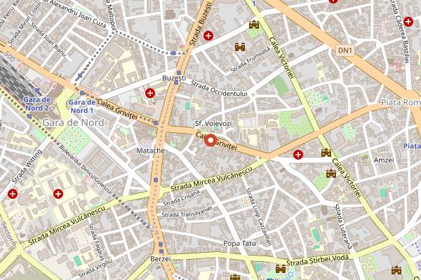 Map showing Black Habit in Bucharest