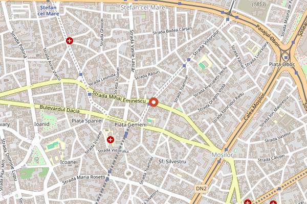Map showing Fast Food Eminescu in Bucharest