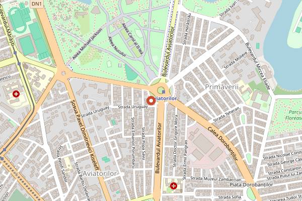 Map showing BOB Coffee Lab in Bucharest