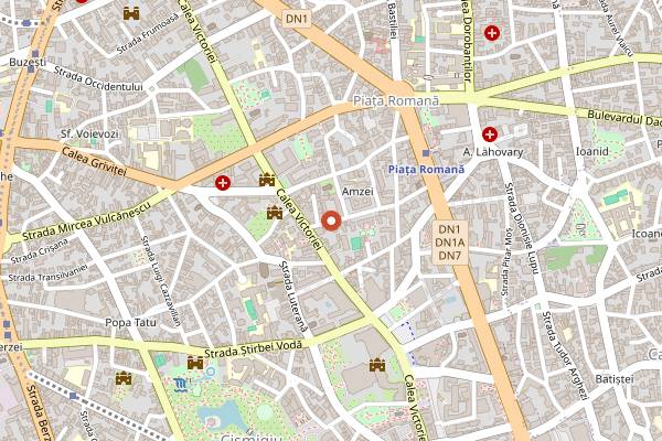 Map showing Uzina Coffee in Bucharest