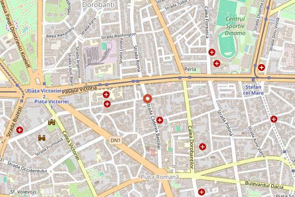 Map showing Casa Espana by Alioli in Bucharest