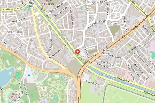 Map showing Hop Garden in Bucharest
