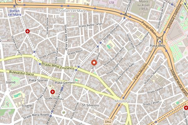 Map showing Suento by Gram Bistro in Bucharest