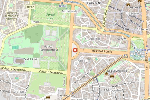 Map showing Târgul de Crăciun București in Bucharest