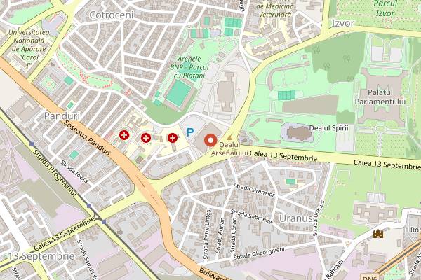 Map showing Cucina The Italian Kitchen in Bucharest