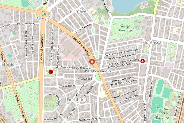 Map showing Restaurant Four Seasons in Bucharest