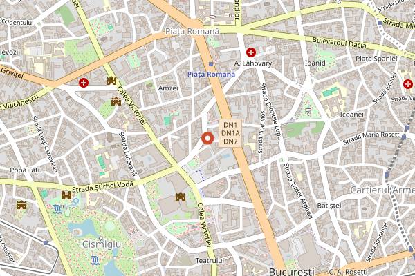 Map showing Le Bistrot Francais in Bucharest