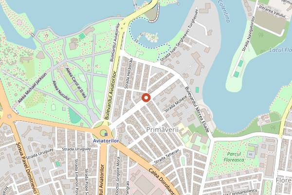 Map showing Osho Primăverii in Bucharest