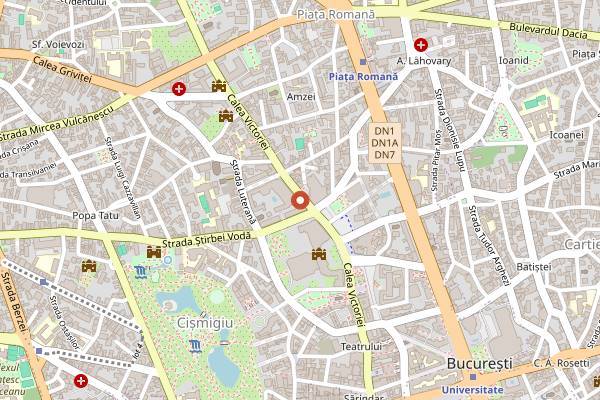 Map showing Prime Steakhouse in Bucharest