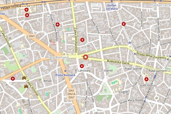 Map showing Cream Dream in Bucharest