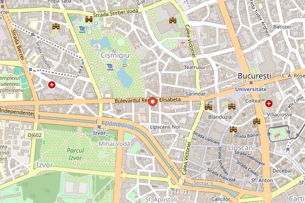 Map showing Restaurant Elisabeta in Bucharest