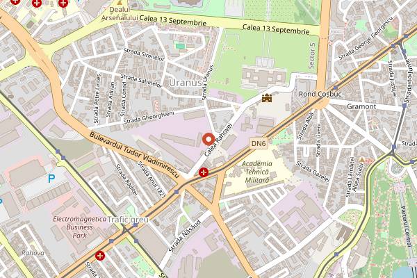 Map showing Ivan Pescar and Scrumbia Bar in Bucharest