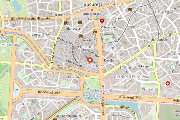 Map showing SIP Bucharest Vault in Bucharest