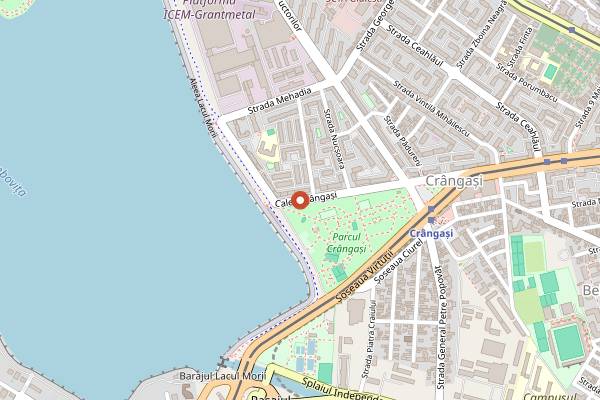 Map showing Piața Crângași in Bucharest