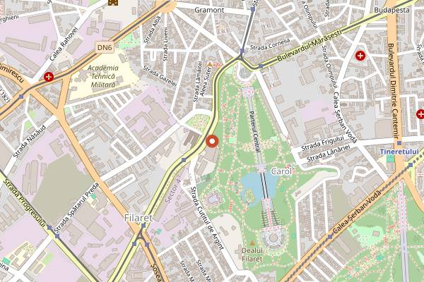 Map showing Expirat in Bucharest