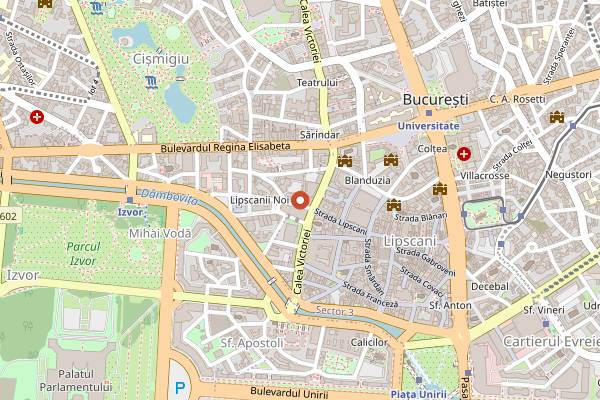 Map showing Linea in Bucharest