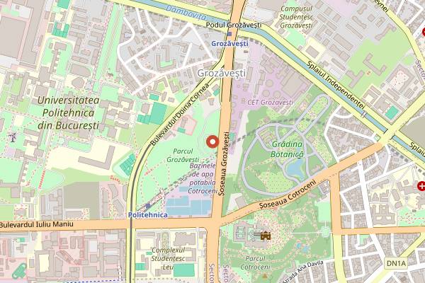 Map showing Quantic Pub in Bucharest