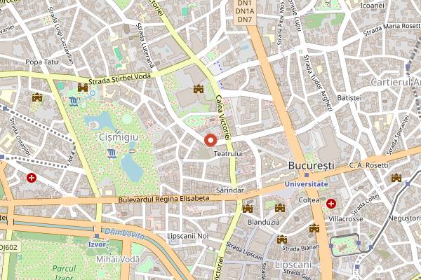 Map showing Bar Ton in Bucharest