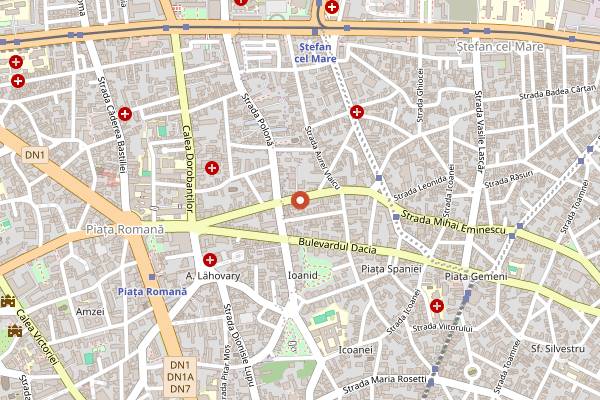 Map showing Beca's Kitchen in Bucharest