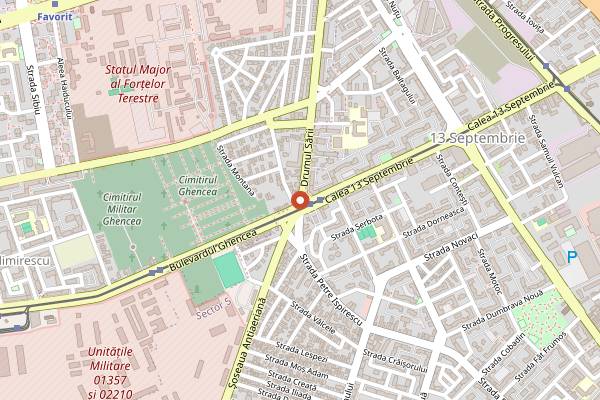 Map showing Restaurant Çeşme in Bucharest