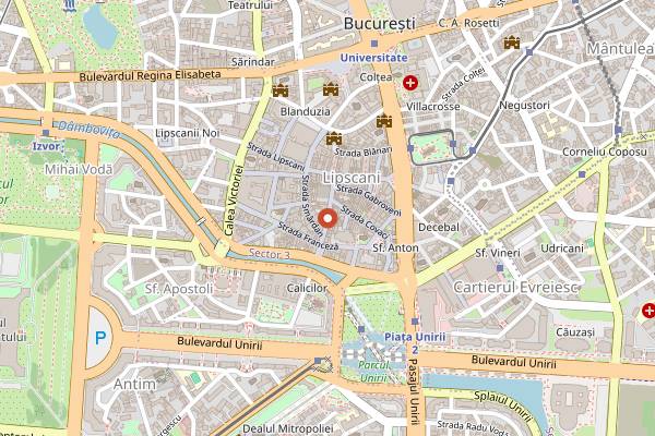 Map showing Crama Domnească in Bucharest