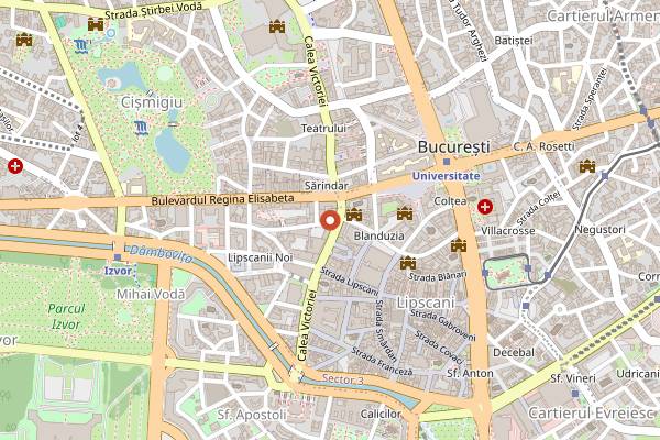 Map showing Tom Yum in Bucharest