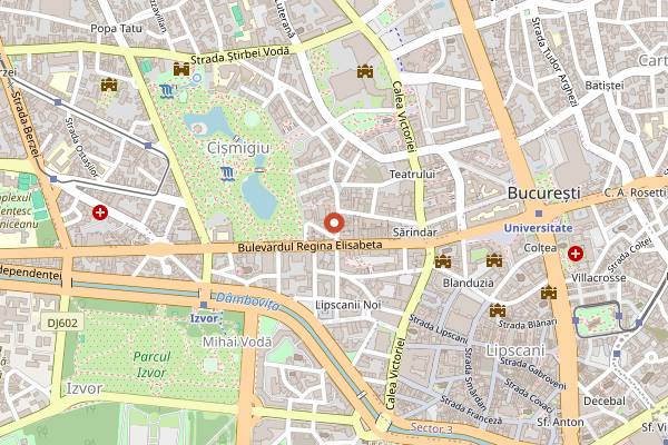 Map showing Vatra in Bucharest
